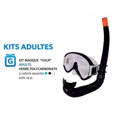 Kit Masque et Tuba Adulte Giga