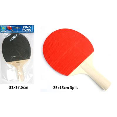 Raquette Ping Pong 3 plis 25 Cm