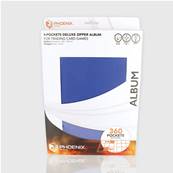 Zip Album Deluxe Navy 360 Cards Phoenix Shield©