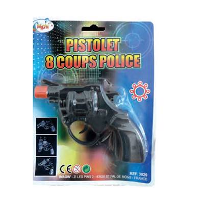 Blister Pistolet Blaster 8 Coups 14.3 x 3 x 19 cm