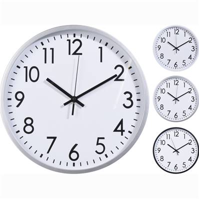 Horloge Murale 30 Cm 3 Couleurs Assorties