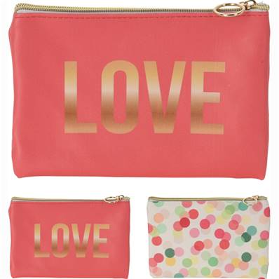Pochette Pois 20,5 x 13,5 Cm (love non disponible) 