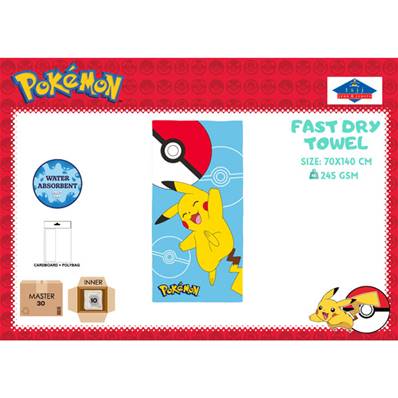 Serviette Pokémon 70 x 140 Cm