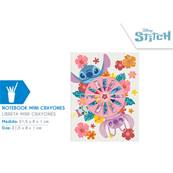 Carnet avec 12 Mini Crayons Stitch
