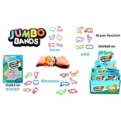 Assortiment Jumbo Bands 4 Thèmes