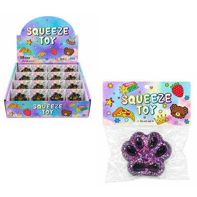 Squishy Patte de Chat Paillette 7 Cm