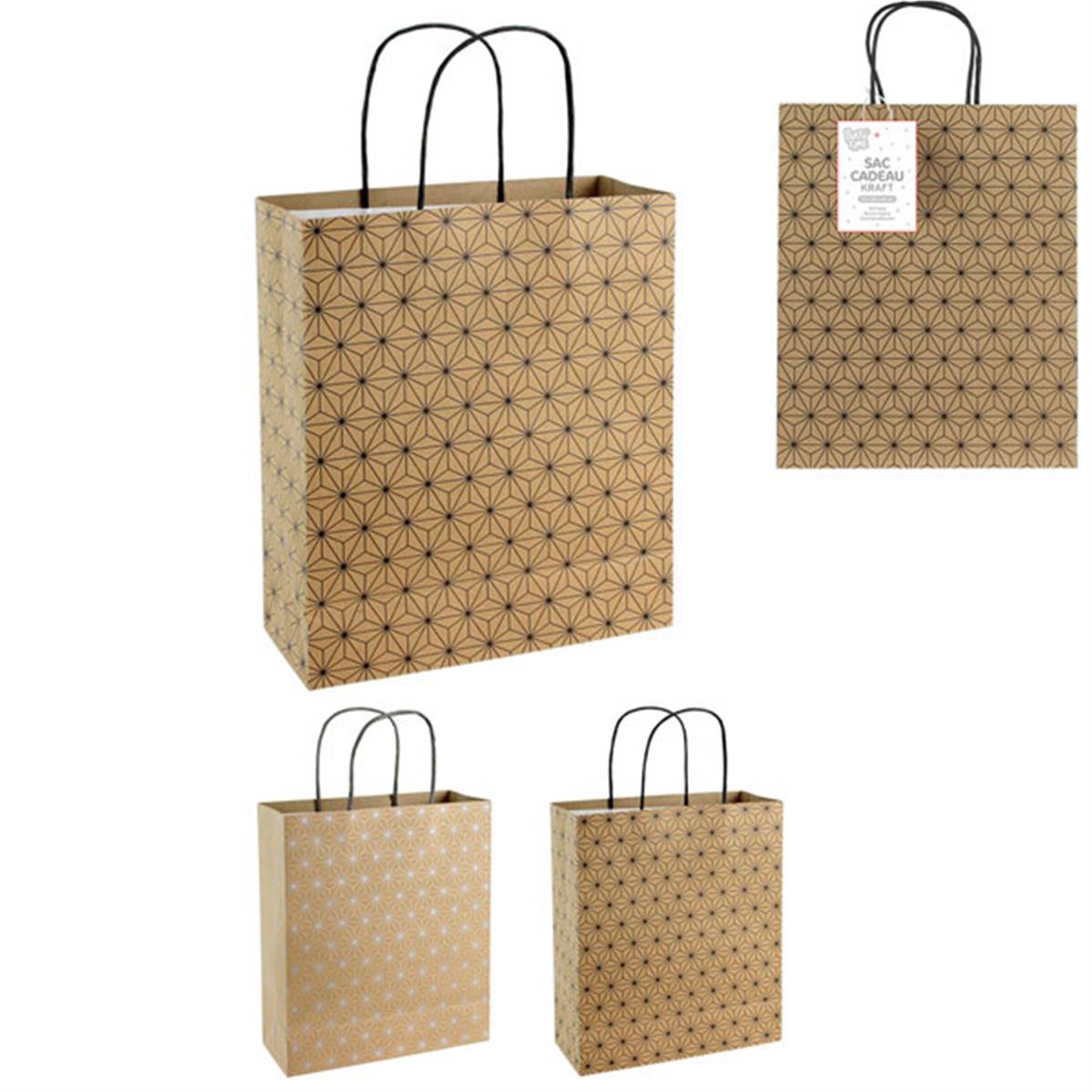 Sac Cadeaux Kraft MM 23*28*10cm