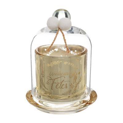 Bougie Cloche Pompon Or 95 g