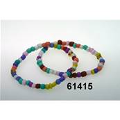 Sachet 2 Bracelets Perles Multicolores