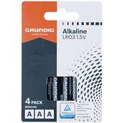 Blister 4 Piles Alcaline AAA/LR03 950mah GRUNDIG