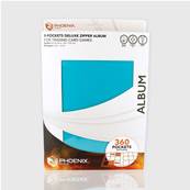 Zip Album Deluxe Turquoise 360 Cards Phoenix Shield©