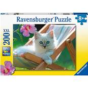 Ravensburger - Puzzle 200 P Xxl - Chaton Blanc