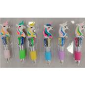 Stylo 6 Couleurs Licorne
