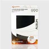 Zip Album Deluxe Black 360 Cards Phoenix Shield©