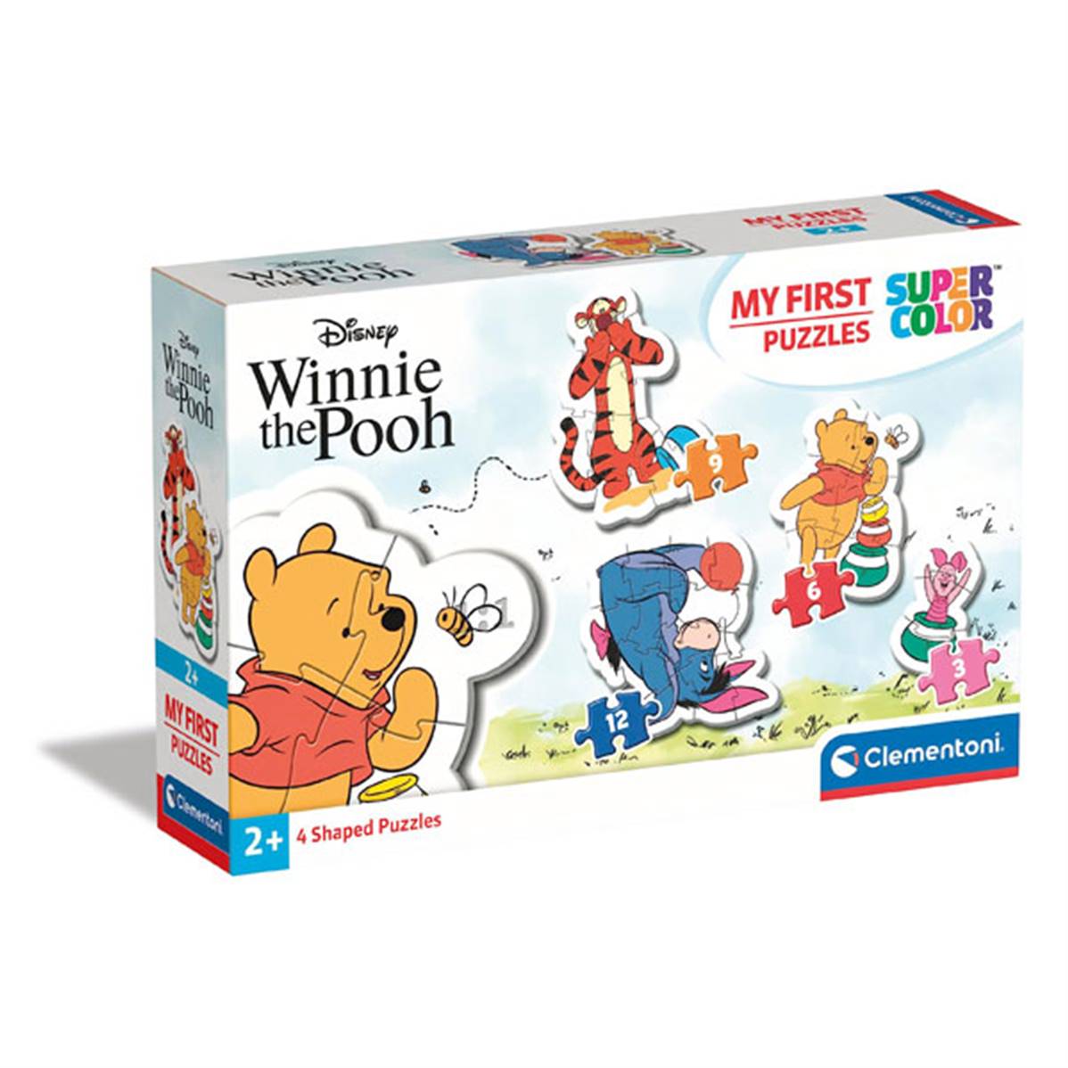 CLEMENTONI - Puzzle 4 En 1 - Winnie L'Ourson
