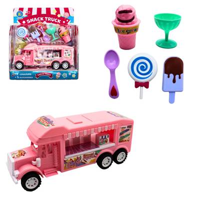 Boite Dinette Snack Camion 19 Cm 3 Couleurs Assorties