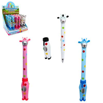 Stylo Bille Girafe 16 Cm 3 Couleurs Assorties