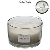 Bougie Parfumée 3 Meches Gris Harmony D13 Cm