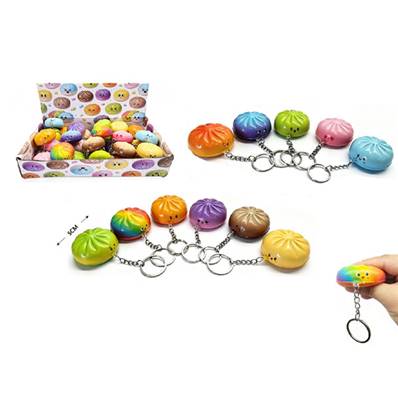 Porte Clefs Dumpling Squishy 5 Cm