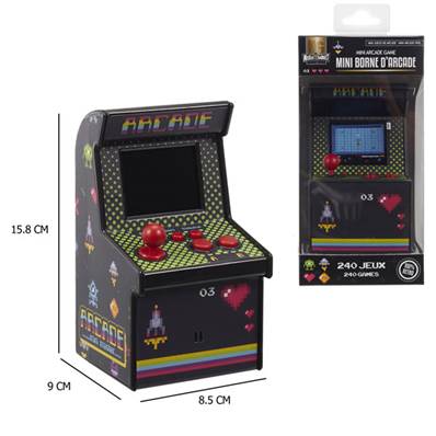 Arcade 240 jeux classiques retro- 8.5x8.9x14.8