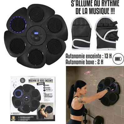 Machine de Boxe à Enceinte Lumineuse