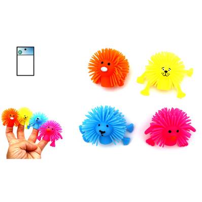 Animal Marionnette Doigt 6 Cm 4 Couleurs