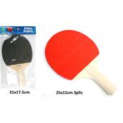 Raquette Ping Pong 3 plis 25 Cm