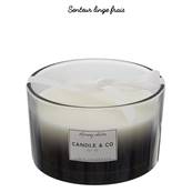 Bougie Parfumee 3 Meches Noir Harmony D13cm
