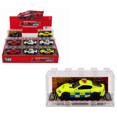 Pres 36 voitures Police Metal