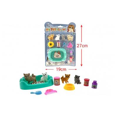 Blister Set Animaux avec Accessoires 27 Cm