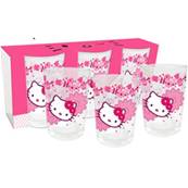 Set de 3 Verres Fleurs HELLO KITTY
