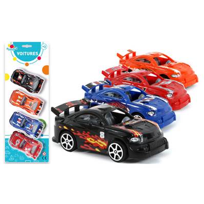 Blister 4 Autos 10 cm Roue Libre 38x14x4 Cm