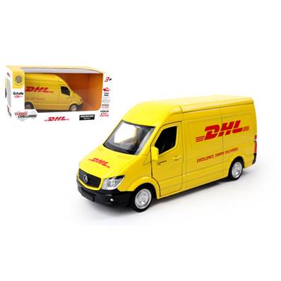 Boite Camion DHL Mercedes Métal 16 Cm 1/36éme 