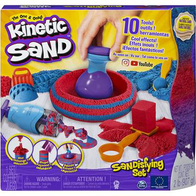 SPIN MASTER - COFFRET SANDISFYING 907 G + 10 MOULES Kinetic Sand 