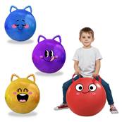 Ballon Sauteur PVC 46 Cm 4 Couleurs Assorties