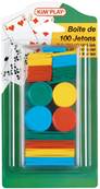 Blister 100 Jetons Boite Plastique