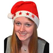 Bonnet Noël Adulte 5 Etoiles Lumineuses