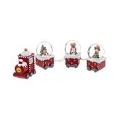 Boule Neige Wagon Noël par 3 45 mm