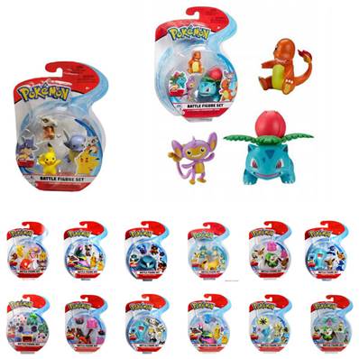 Pack de 3 Figurines 3-5 cm ou 8 cm Arti Pokemon