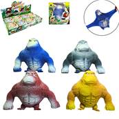 Gorille Antistress Strechy 13 Cm 4 Couleurs Assorties