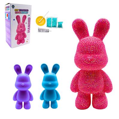 Lapin Diamant 26 Cm 3 Couleurs Asorties