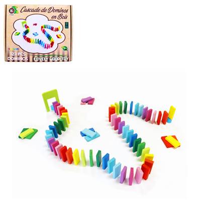 Jeu de Dominos en Bois Cascade 123 Pièces
