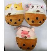 Peluche Bubletea Animaux 17.5 x 14.5 Cm