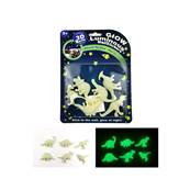 Blister Dinosaures Phophorescent - Glow in the dark 16 x 21 Cm