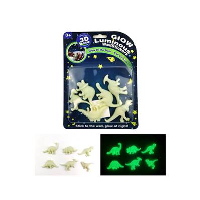 Blister Dinosaures Phophorescent - Glow in the dark 16 x 21 Cm