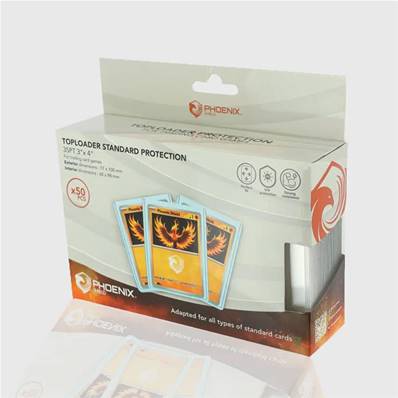 Toploader 35PT 3"X4" (X 50) Standard Phoenix Shield©